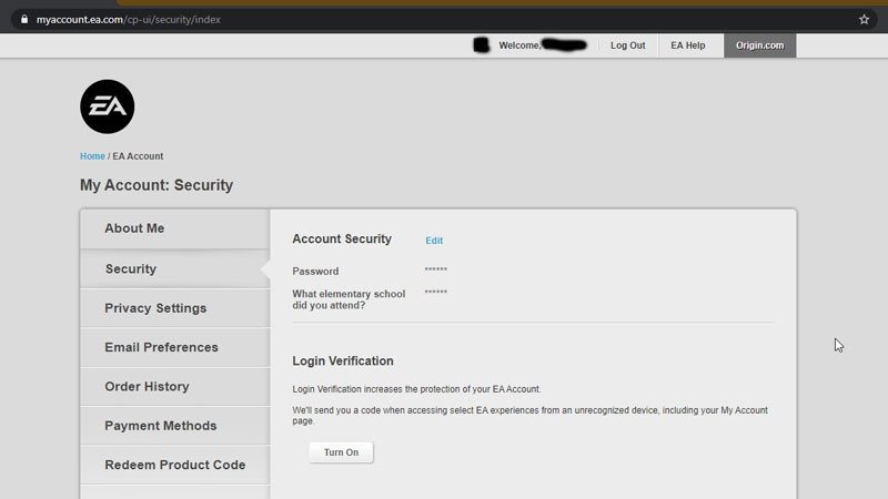 Simularity - How to Secure Your EA Origin Account